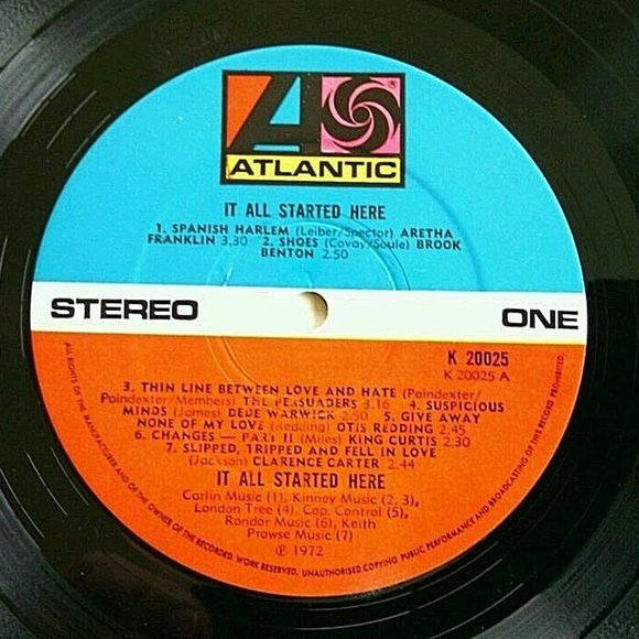 Vinyl Record Motown Atlantic It All Stared Here R&B Soul Album 1972 Compilation - Picture 6 of 16